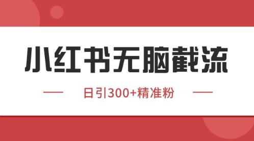 小红书只要你有同行就能获客，独家野路子获客玩法，暴力截流【揭秘】-优优云网创