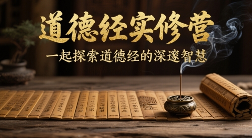 道德经实修营，一起探索道德经的深邃智慧-优优云网创